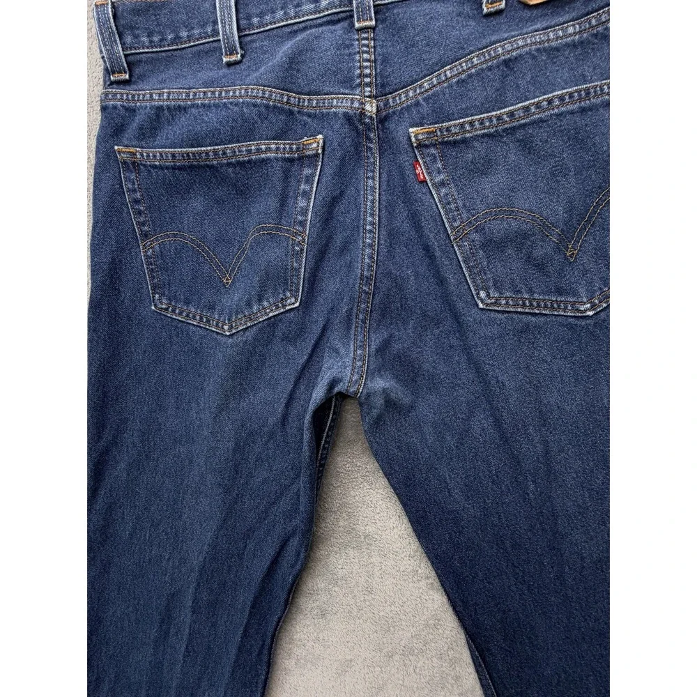 Levis 505 Jeans‎ Mens Measured 37x28 Blue Regular Fit Straight Leg Medium Wash